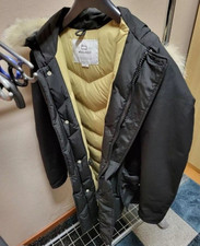 WOOLRICH Parka Gr: S, Winterjacke in schwarz/ mit abnehmbarem Pelzbesatz