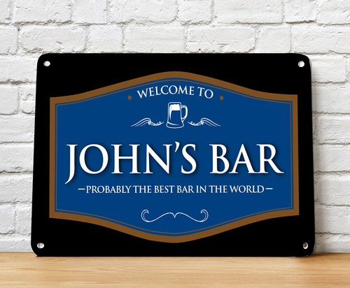 Personalisiert bar pub - personalisiert, schild