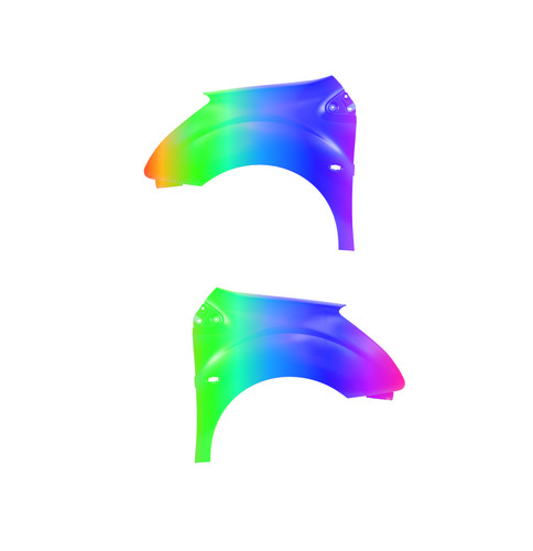 Kotflügel rechts und links - rechts,
