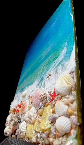 Maritimes epoxidharz wandbild - epoxidharz,