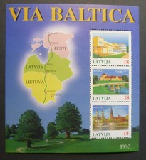 Lettland Block 5 ** postfrisch