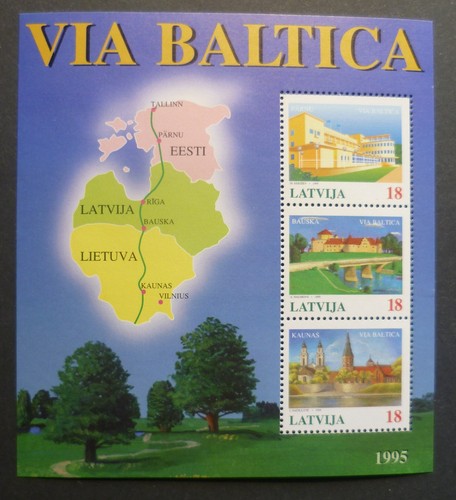 Lettland block postfrisch - lettland, **
