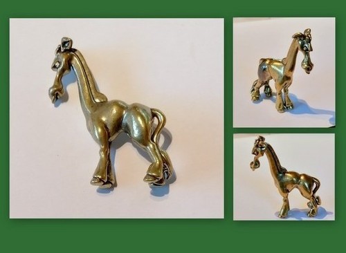 Messing figur pferd - messing,