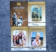 Winnetou Pierre Brice Marie Versini Elke Sommer signiert Das Goldene Jubiläum