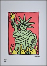 KEITH HARING * Statue of Liberty * 70 x 50 cm*signed lithograph*limited # 48/150