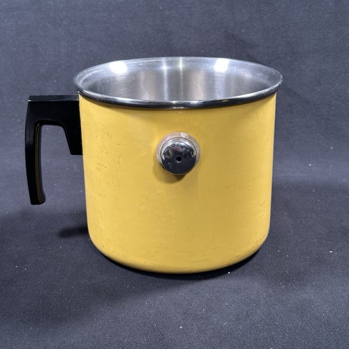 Vintage milch pfeifkanne gelb - vintage,