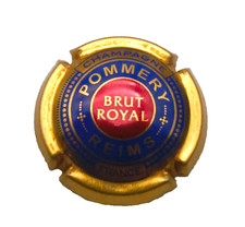 Champagner Kapsel Deckel  Pommery Brut ROYAL blau Rot golfaarben