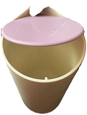 Koziol Abfallbehälter für Tassimo Kapselmaschine (Neu) Lila Maße s. Fotos