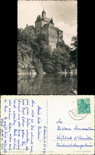 Ansichtskarte kriebstein burg - kriebstein,
