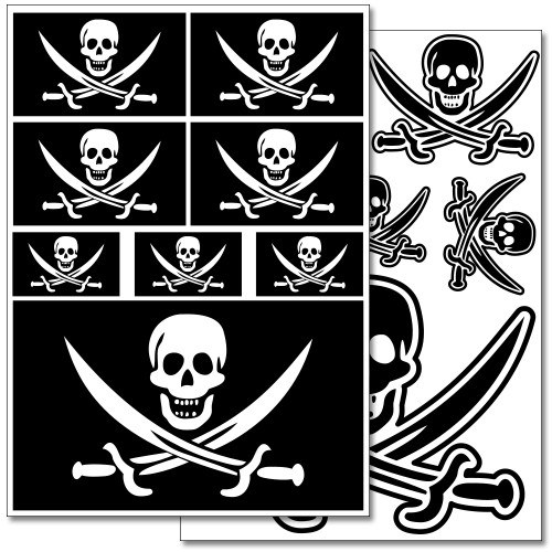 Wandkings wandsticker piraten - wandsticker, "piraten
