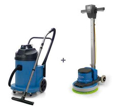 MIETEN ESM SET Einscheibenmaschine + Wassersauger Numatic HFM1515 + WV900