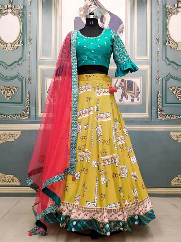 Yellow lehenga choli bollywood - choli,
