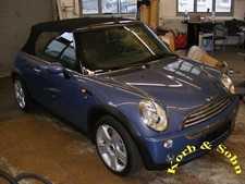 Mini cabrio verdeck - verdeck, reparatur