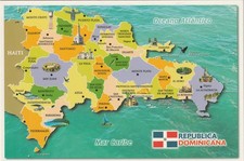 AK Postkarte Landkartenmotiv