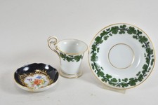 C25H17- 3x Meissen Porzellan ua Weinlaub Tässchen UT kleine Schale 1. Wahl 