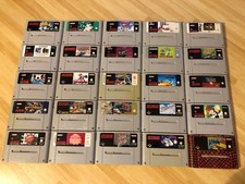 25 Super Nintendo SNES Spiele, Konvolut 