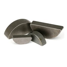 Scheibenfeder DIN 6888 halbrund Stahl 2 - 10 mm x 2,6 - 16 mm Halbmond