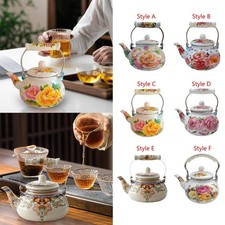 Emaillierter Teekessel mit