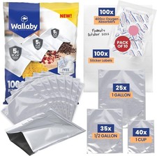 100ct Multi-Size Mylar Bags