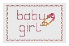 Baby Girl Kreuzstich Kartenset Oder Muster Von Florashell