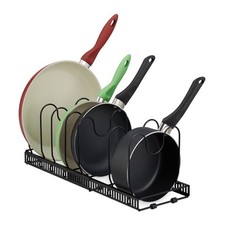 Pfannenhalter Deckelhalter Pfannenorganizer Teller Halterung ausziehbar 6 Fächer