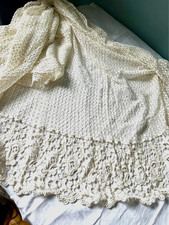 Antike Gardine Store Baumwolle Vorhang spitze Bordüre Shabby Vintage