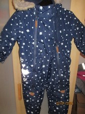Schneeanzug Blau mit sternen  Gr 92