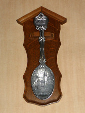 Frieling Zinn Jahreslöffel 1993 Neues Rathaus Chemnitz Löffel auf Eichenholz Z01