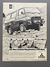 Mitsubishi L300 Allrad Jedem Weg Gewachsen Van 1983 Vintage Ad Werbung Reklame