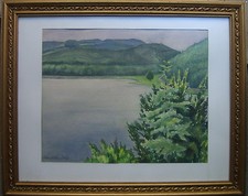 ::ALBERT WINDISCH *1878  SOMMERTAG AM SEEUFER °IMPRESSIONIST UFER SEE ANTIK 