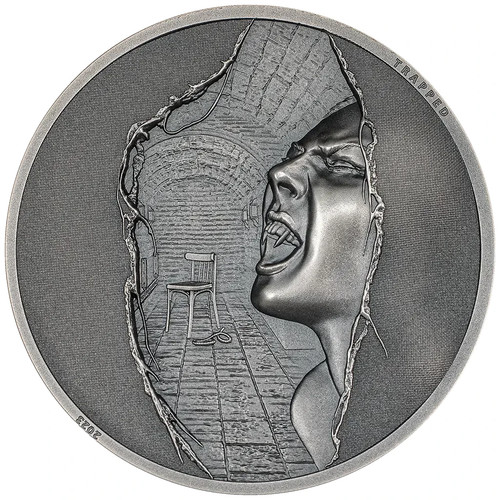 Silbermünze trapped - trapped, (5.)