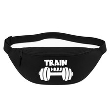 Bauchtasche train hard - train, hantel