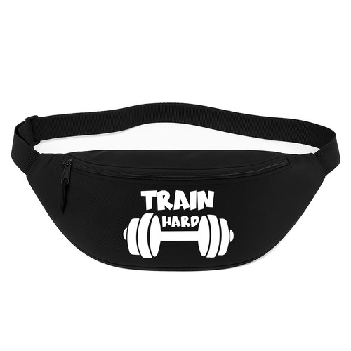 Bauchtasche train hard hantel - train,