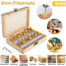 8mm Fräser Set HM 15tlg