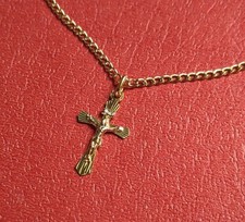 Kreuz Anhänger + Goldkette