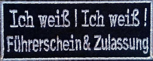 Ich weiß führerschein - ich,