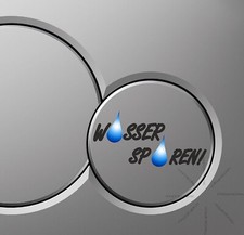 Car sticker water saving flush