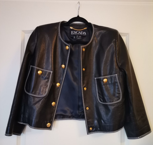 Escada vintage lederjacke - escada,