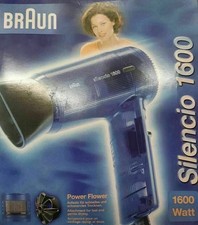 Braun Silencio 1600 von 1995 Haartrockner Fön NEU - CE  zertifiziert Bitte Lesen