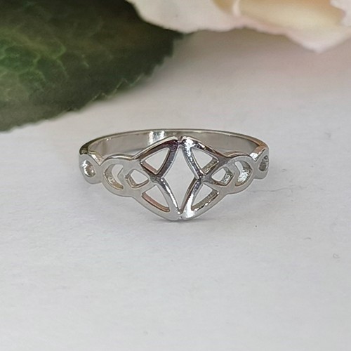 Triskele damen edelstahl ring - triskele,