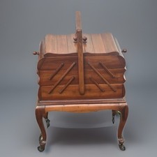 Vintage Nähkasten Akkordeon