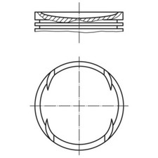 Kolben MAHLE 030 89 00 für VW