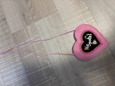 kleine Trachten-Dirndl-Tasche Umhängetasche Brustbeutel rosa/pink, Filz, Spatzl!