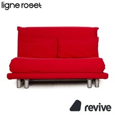 ligne roset Multy Stoff Schlafsofa Rot Zweisitzer Sofa Funktion Schlaffunktion