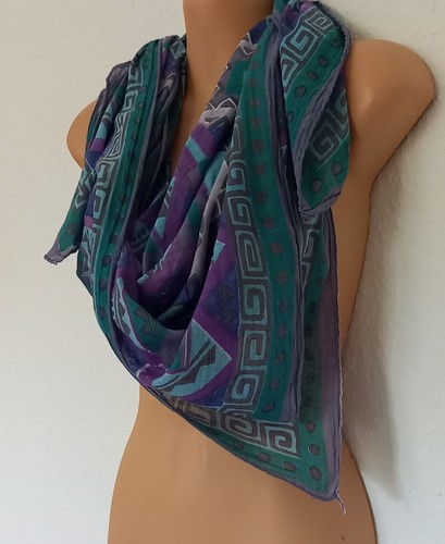 Tuch schal 100 ikat - x,