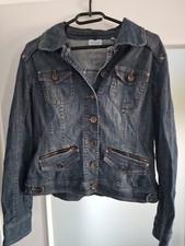 Ginalaura Damen Jeansjacke, blau, Gr.38,Strass, guter Zustand