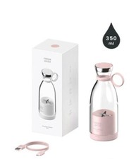 MFA FreshJuice Mixer Flasche 350ml Portable Mini Fruit USB Pink 01A5205M  