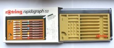 vintage Leerbox mit Verkaufskarton, Rotring rapidograph iso - ohne Inhalt