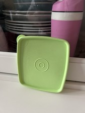 Tupperware 310 / 5550 Deckel Gefrierbehälter Eiskristall 12,5 x 11,4 cm Grün