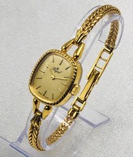 Elegante Vintage Damenuhr ROYAL Swiss Made – Goldoptik, Handaufzug, 60er